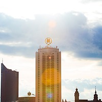 Ansicht Messe-M und Wolken